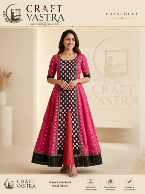 Premium Handloom Inspired Anarkali Kurta Set